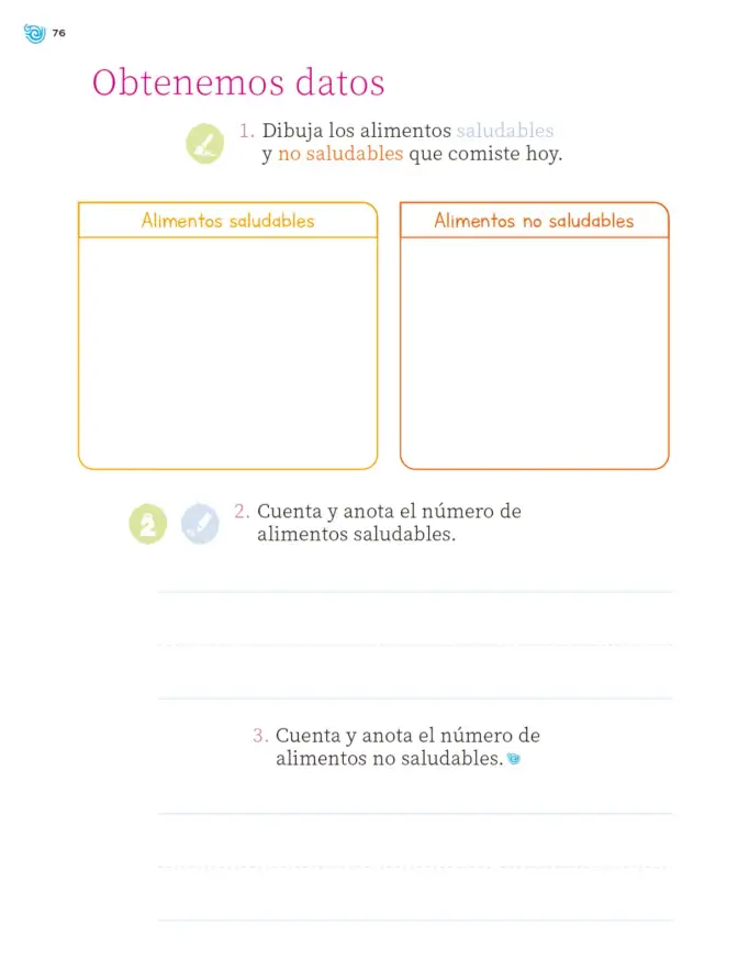 Página 77 de Múltiples lenguajes. Trazos y números. Libro de Educación Primaria Grado 1° Ciclo Escolar 2025 - 2026