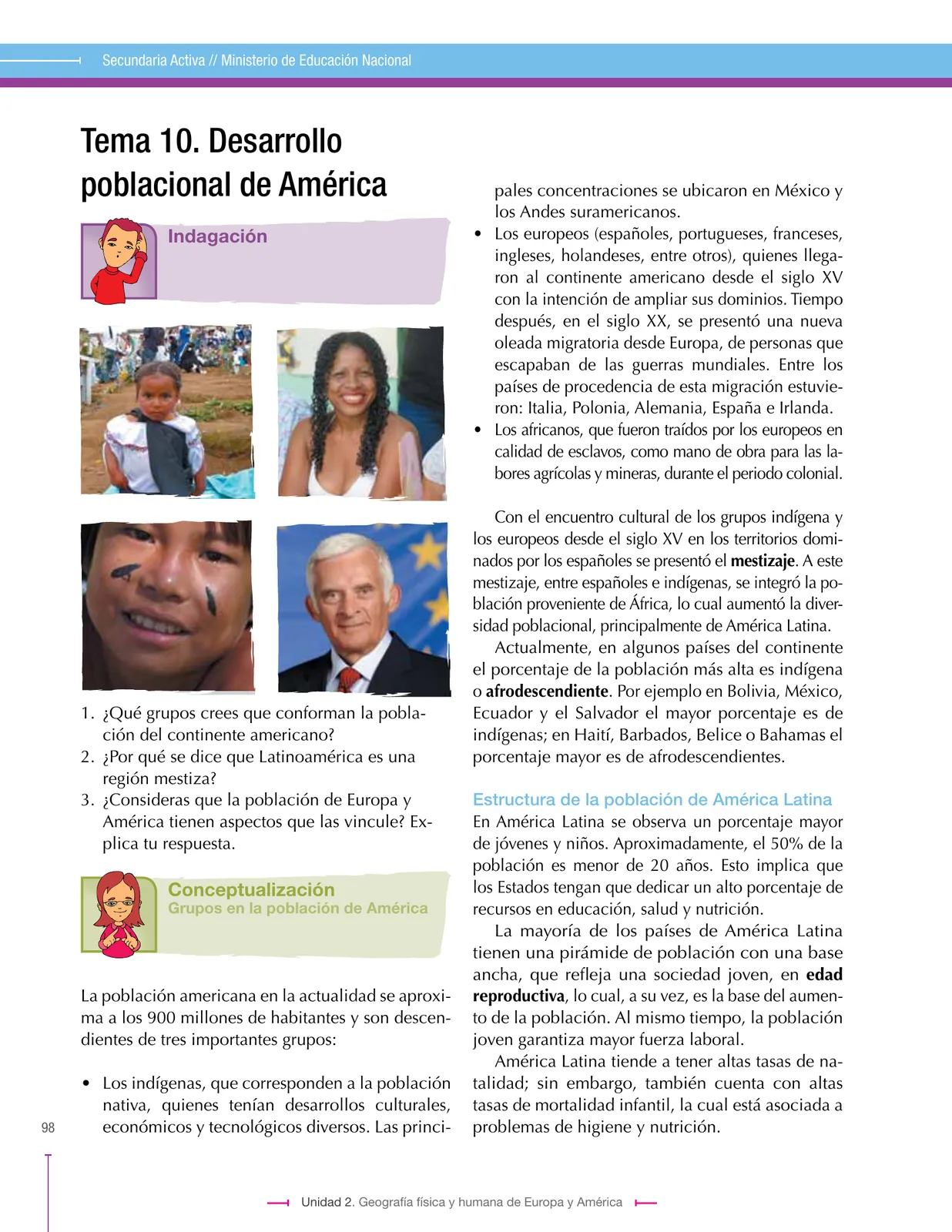 Miniatura página 98 de Ciencias Sociales 7° · Secundaria Activa