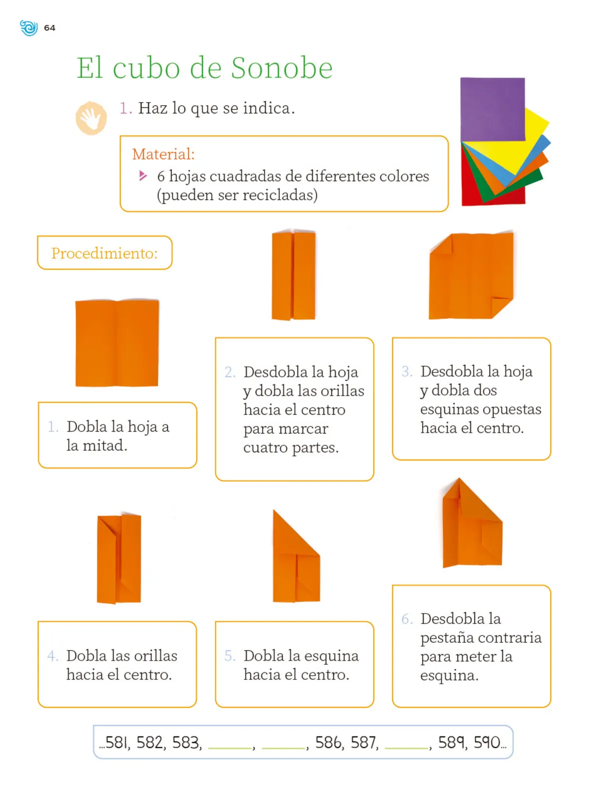 Miniatura página 65 de Múltiples lenguajes. Trazos y números.   Libro de Educación Primaria Grado 2°  Ciclo Escolar 2025 - 2026