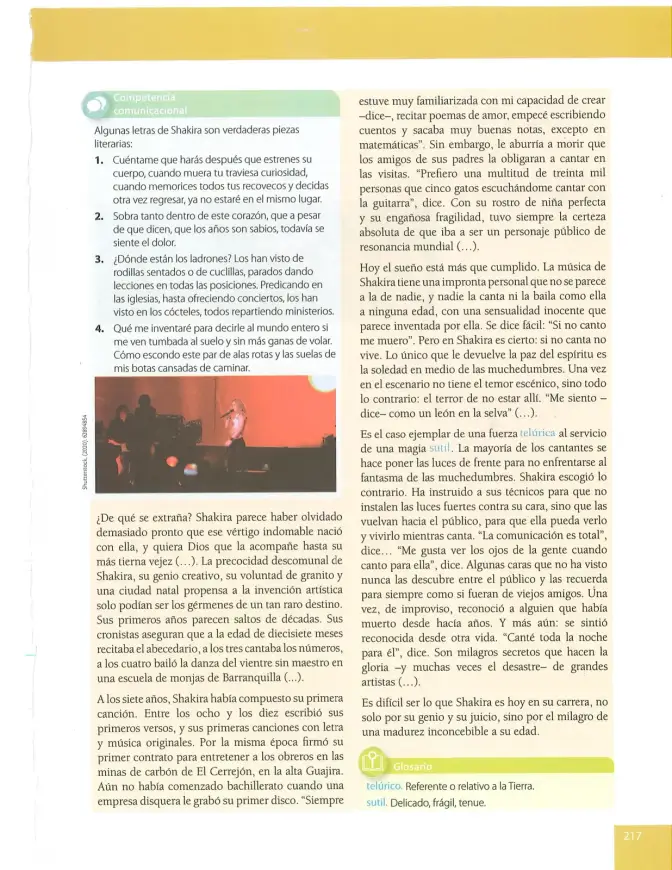 Página 217 de Lengua Y Literatura 10° · Egb 10 Lengua Y Literatura 2025 · 2025