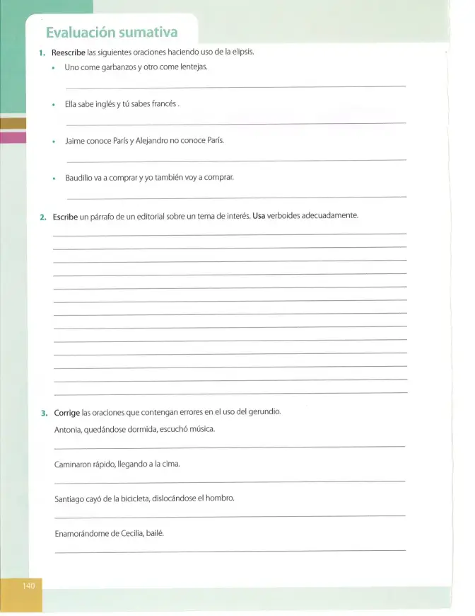 Página 140 de Lengua Y Literatura 8° · Egb 8 Lengua Y Literatura 2025 · 2025