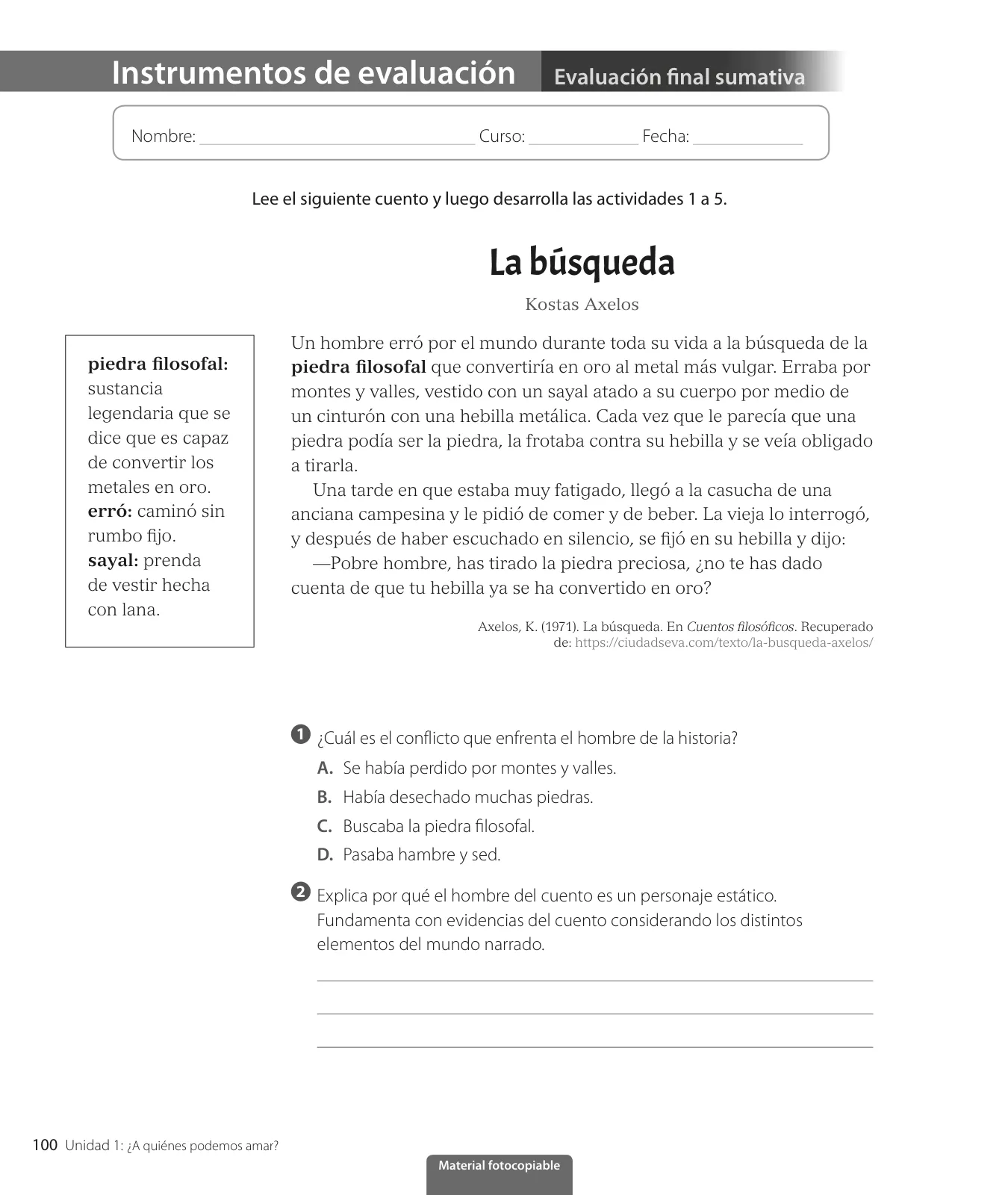 Miniatura página 102 de Lengua y Literatura – Octavo Básico | Texto del Estudiante MINEDUC – Descargar PDF · 2024