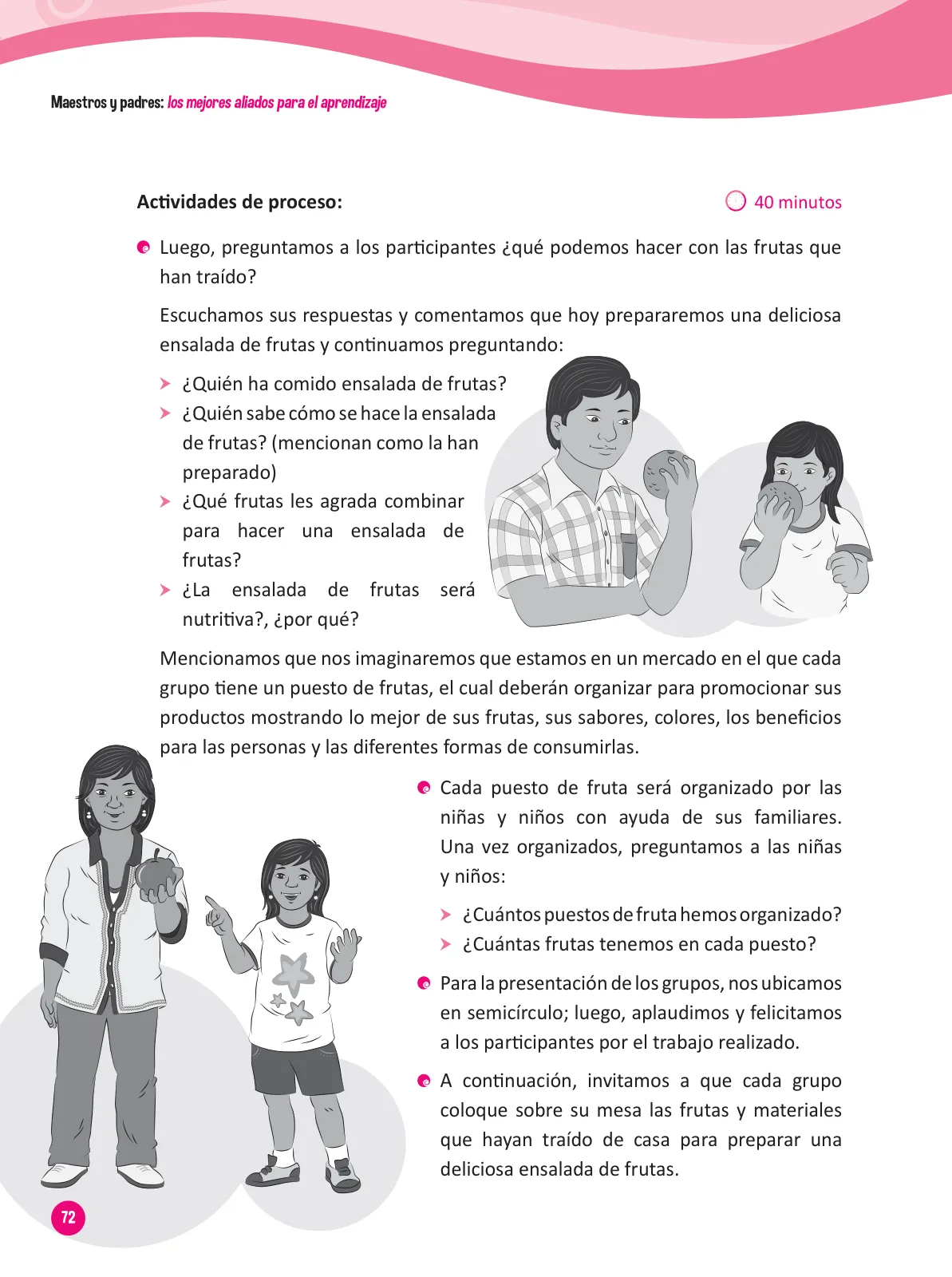 Página 74 de Guía para el trabajo docente con las familias del ciclo III de Primaria · 2016