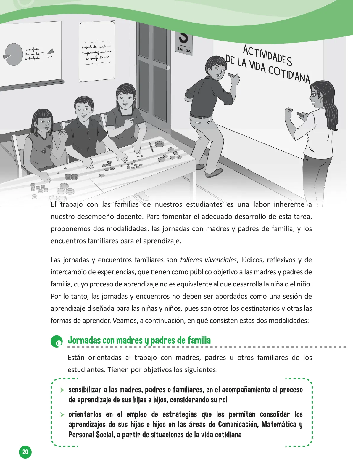 Página 22 de Guía para el trabajo docente con las familias del ciclo V de Primaria · 2016