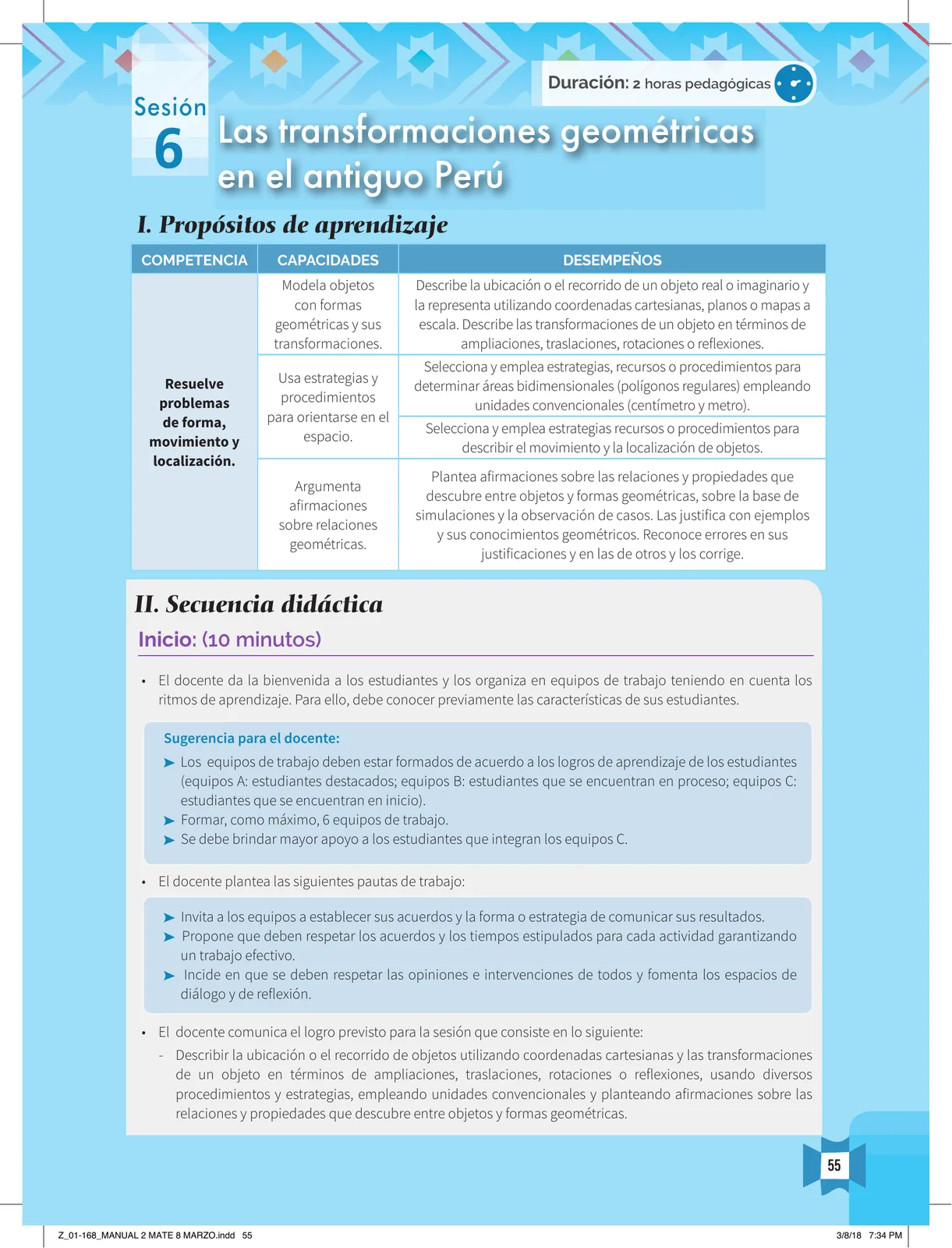 Página 57 de Resolvamos problemas 2 : manual para el docente 2018 · 2018