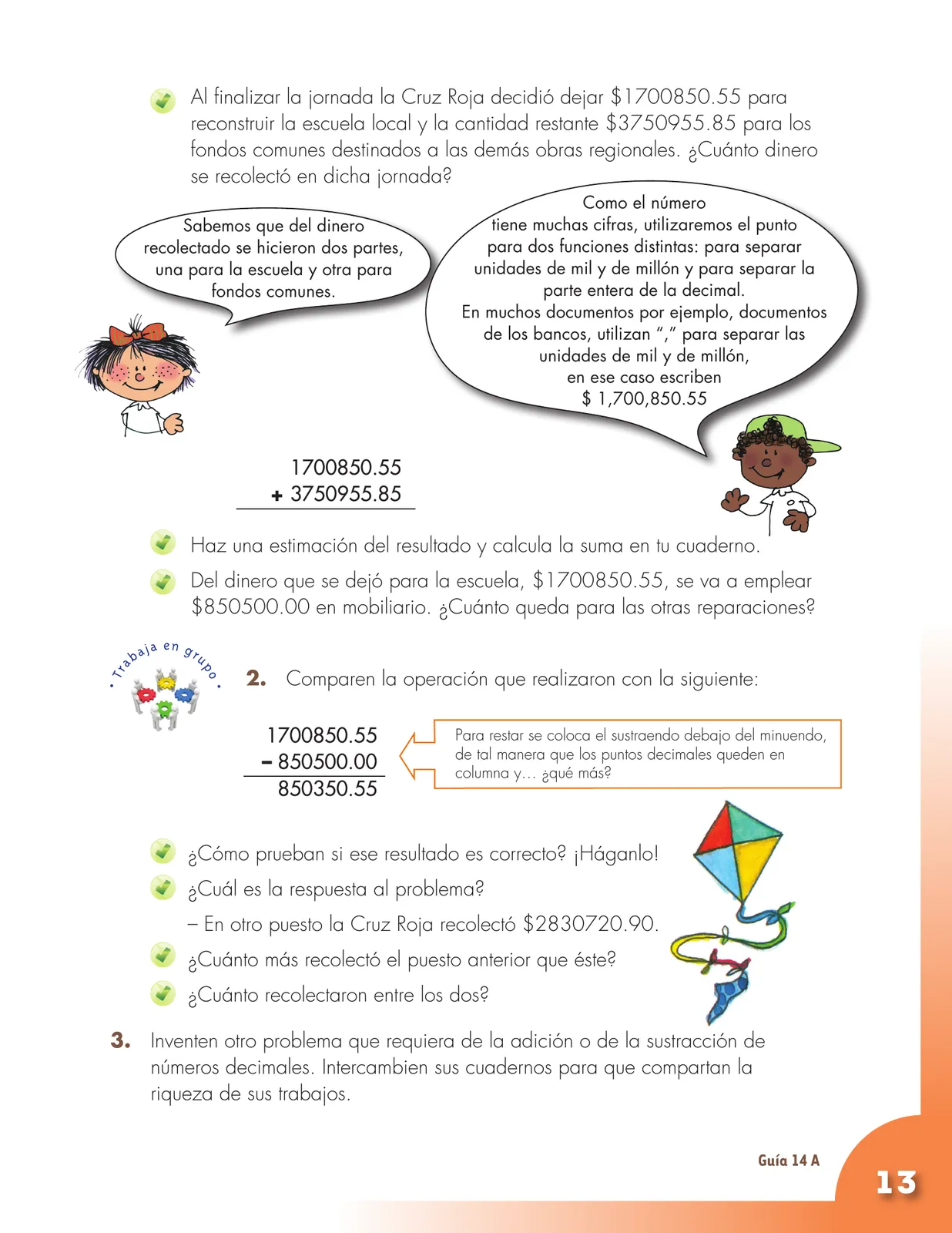 Miniatura página 13 de Matematica 5° · Cartilla 03