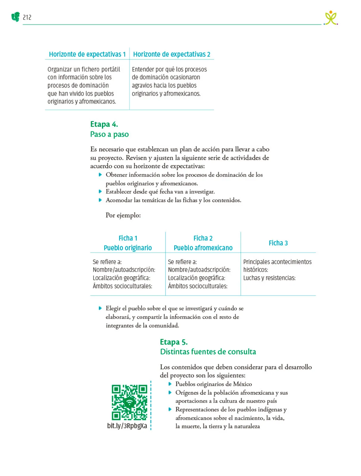 Página 213 de Colección Ximhai. Nuestro libro de Proyectos. Tomo II. Libro de Educación Telesecundaria Grado 1° Ciclo Escolar 2025 - 2026
