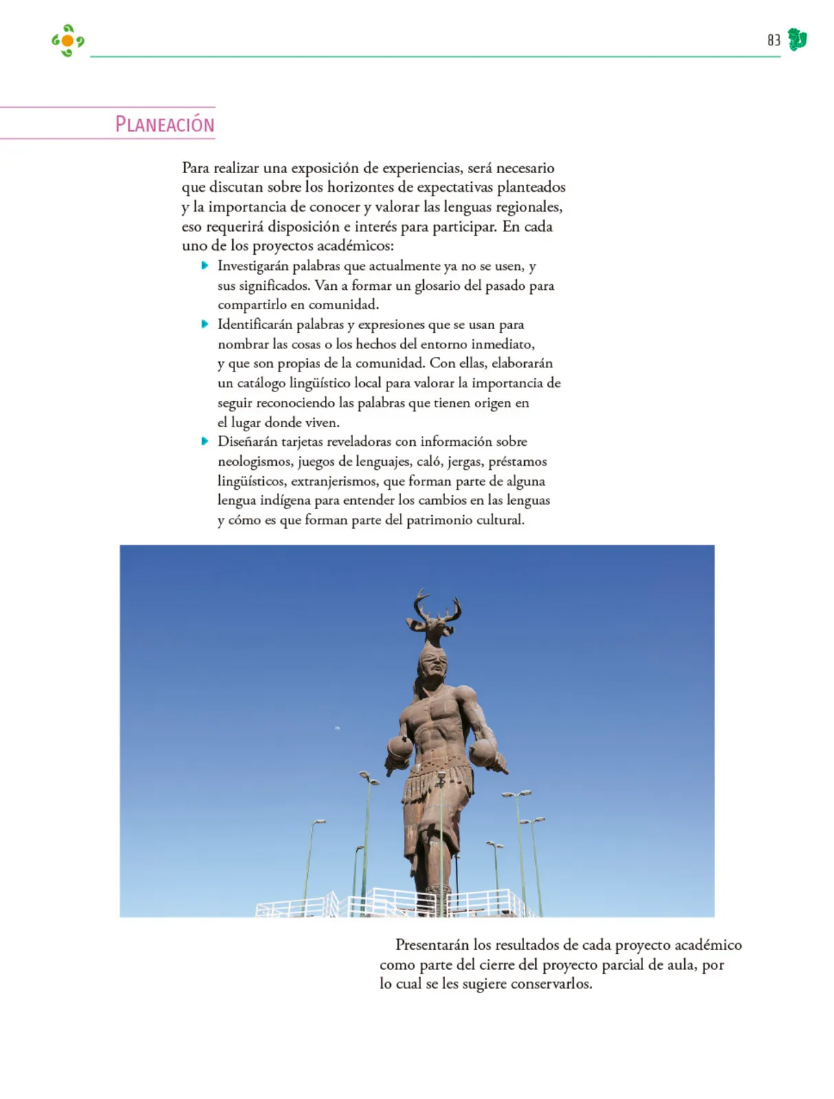 Miniatura página 84 de Colección Ximhai. Nuestro libro de Proyectos. Tomo I.   Libro de Educación Telesecundaria Grado 1°  Ciclo Escolar 2025 - 2026