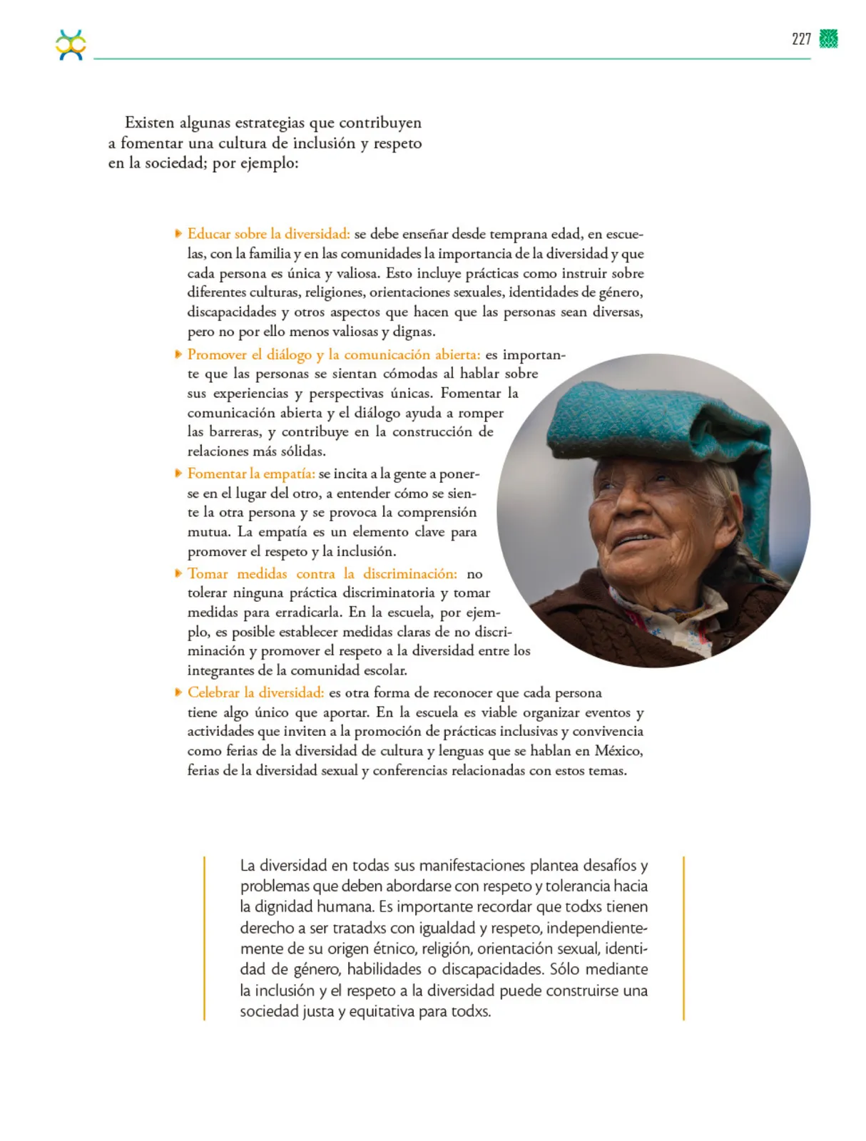 Página 228 de Colección Nanahuatzin. De lo humano y lo comunitario.   Libro de Educación Telesecundaria Grado 3°  Ciclo Escolar 2025 - 2026