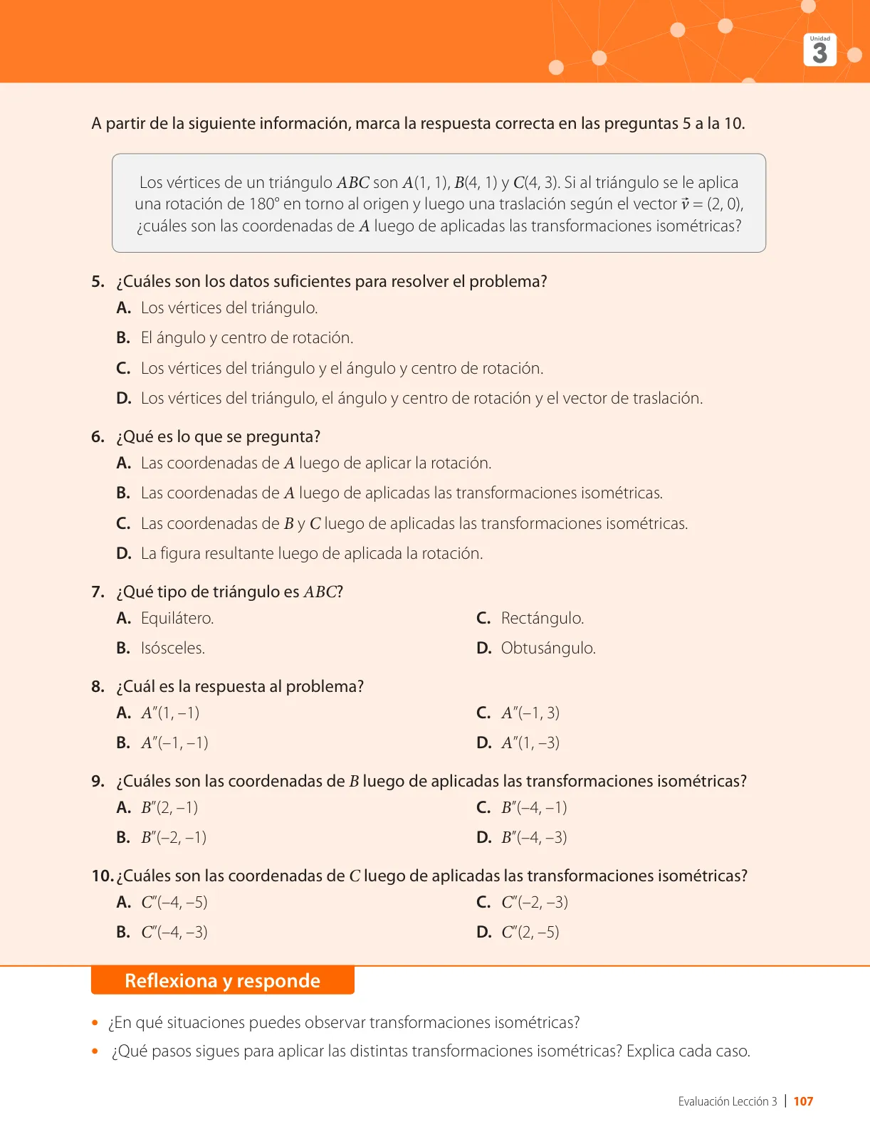 Miniatura página 109 de Matemática – Octavo Básico | Texto del Estudiante MINEDUC – Descargar PDF · 2024