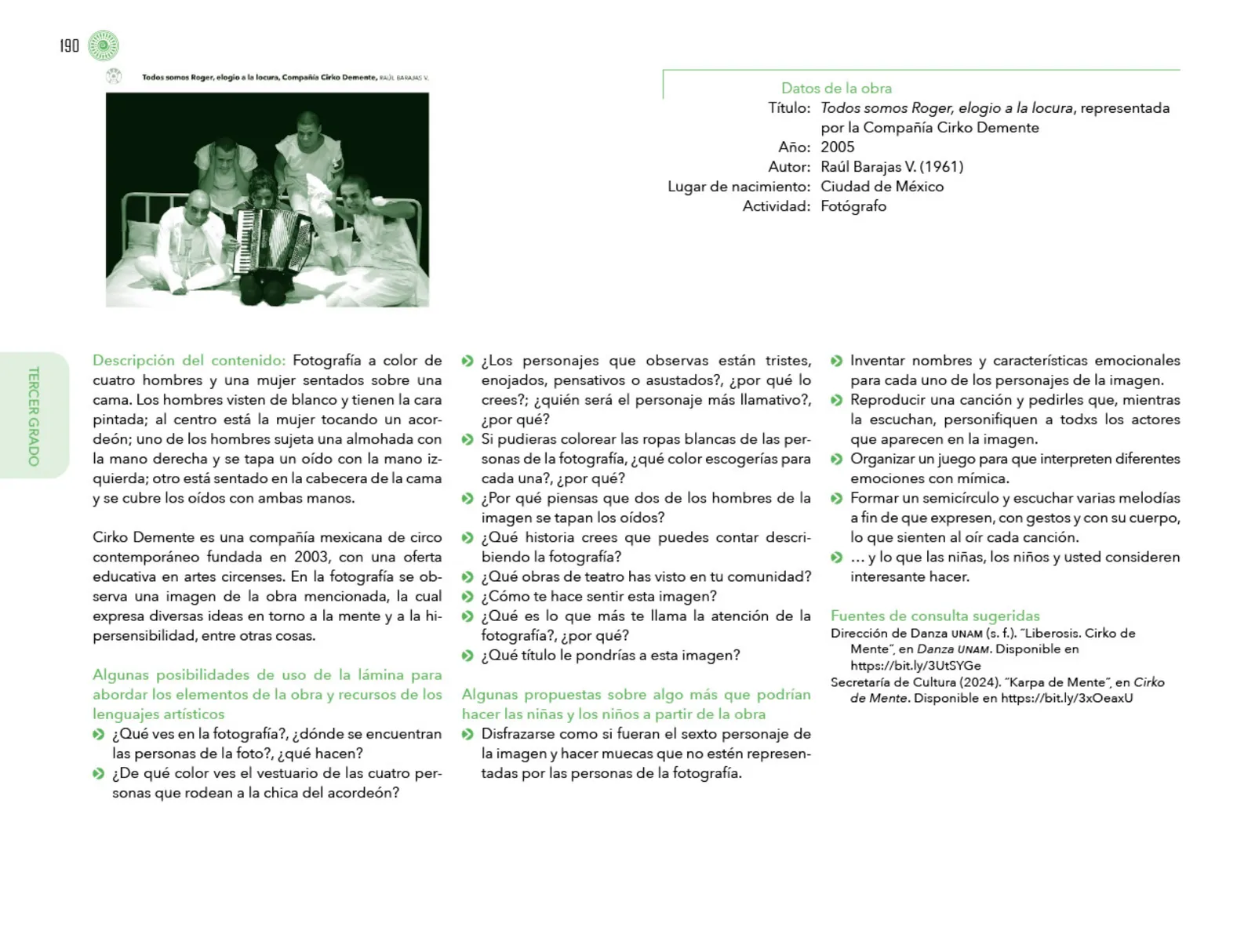 Miniatura página 191 de Posibilidades de trabajo para la acción transformadora y el codiseño. Ficheros. Fase 2  Libro de Educación Preescolar Grado 1°, 2°, 3°  Ciclo Escolar 2025 - 2026