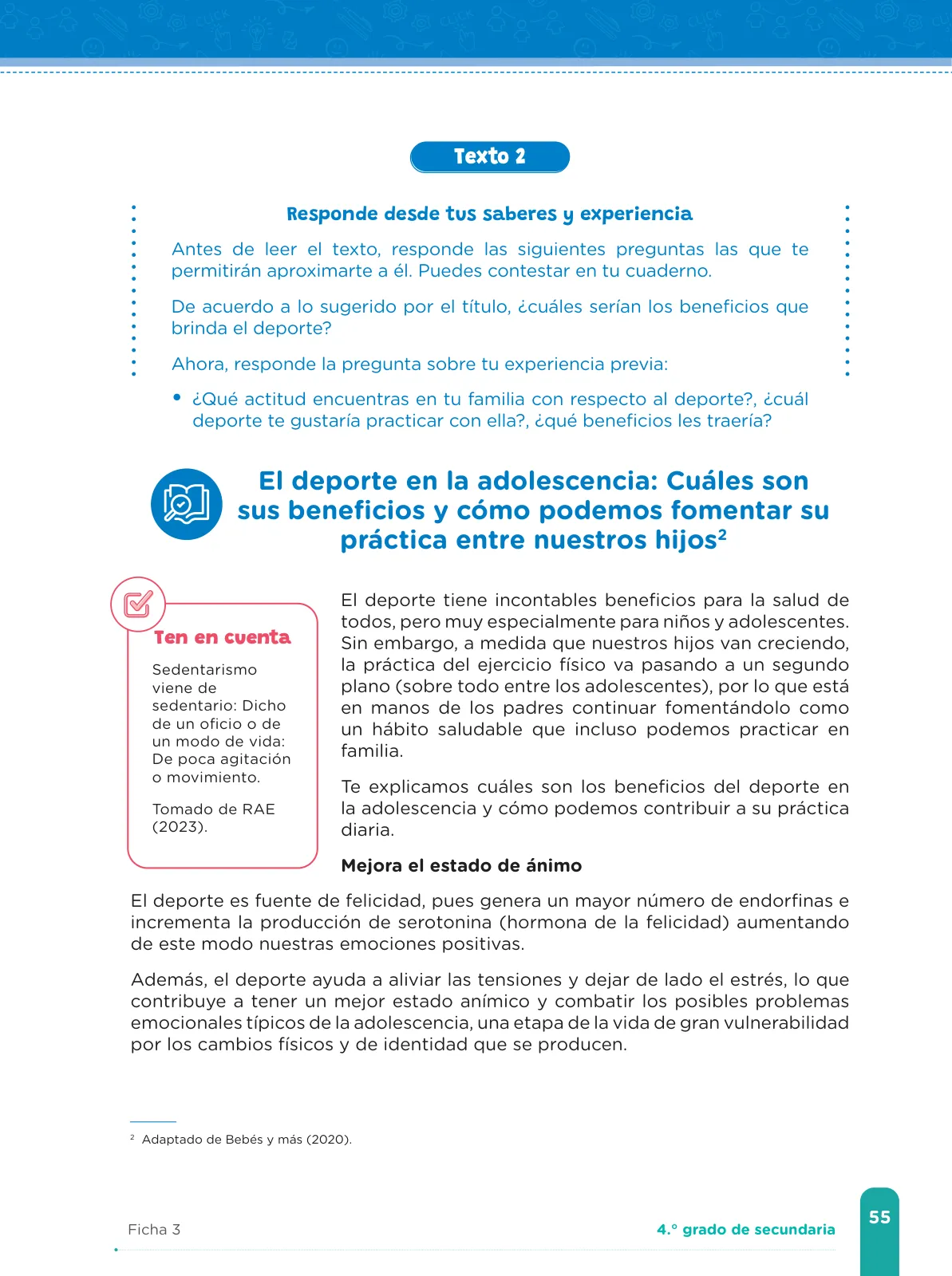 Miniatura página 57 de Fichas de aprendizaje de Comunicación 4 · 2024
