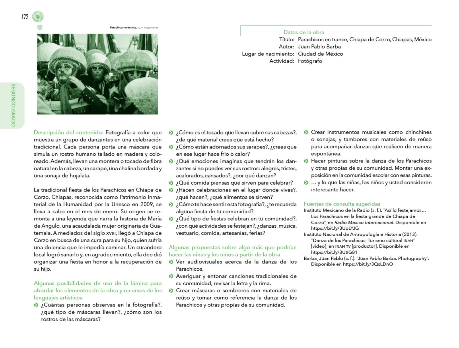 Miniatura página 173 de Posibilidades de trabajo para la acción transformadora y el codiseño. Ficheros. Fase 2  Libro de Educación Preescolar Grado 1°, 2°, 3°  Ciclo Escolar 2025 - 2026