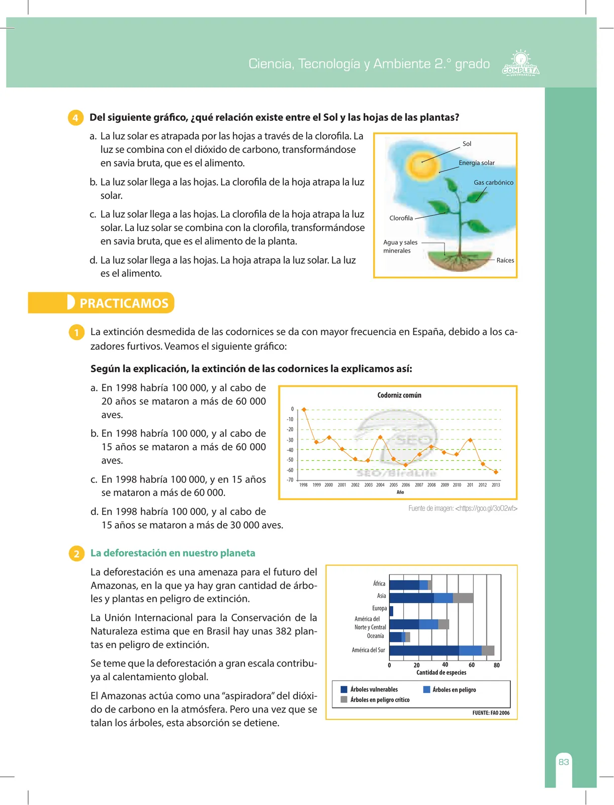 Página 83 de Ciencia, Tecnología y Ambiente 2 : cuaderno de reforzamiento pedagógico - JEC · 2016