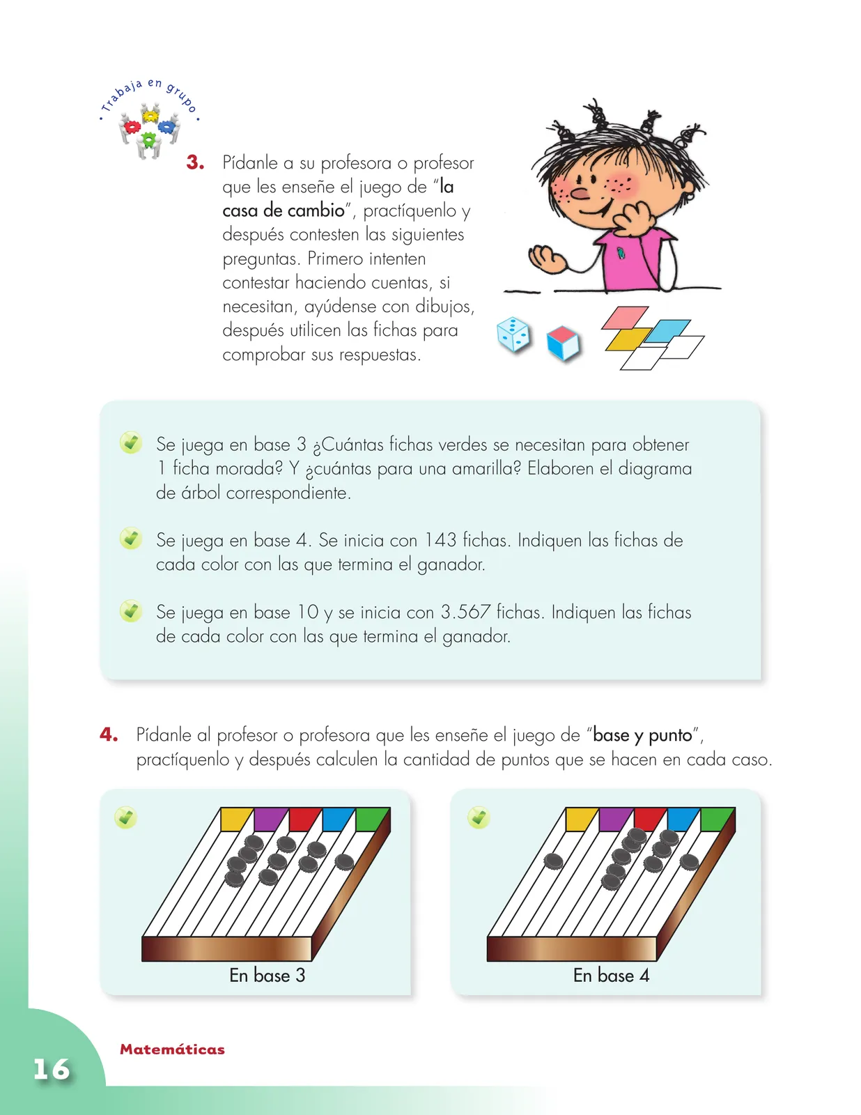 Página 16 de Matematica 4° · Cartilla 01