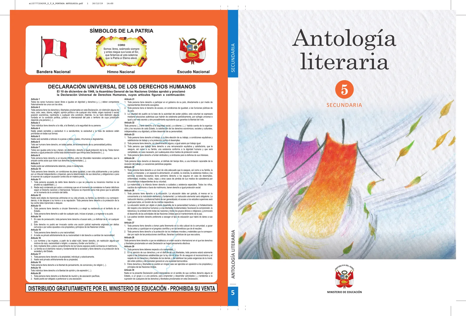 Página 188 de Antología literaria 5 · 2019