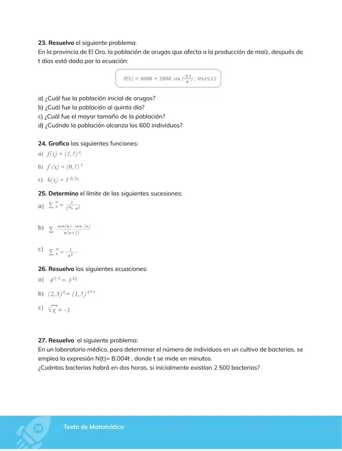 Página 29 de Matematica 1° · Bgu 1 Matematica 2024 · 2024
