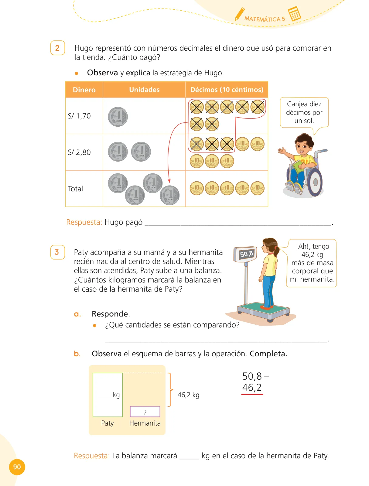 Miniatura página 92 de Cuadernillo de Matemática 5, quinto grado de Primaria ﻿ · 2023
