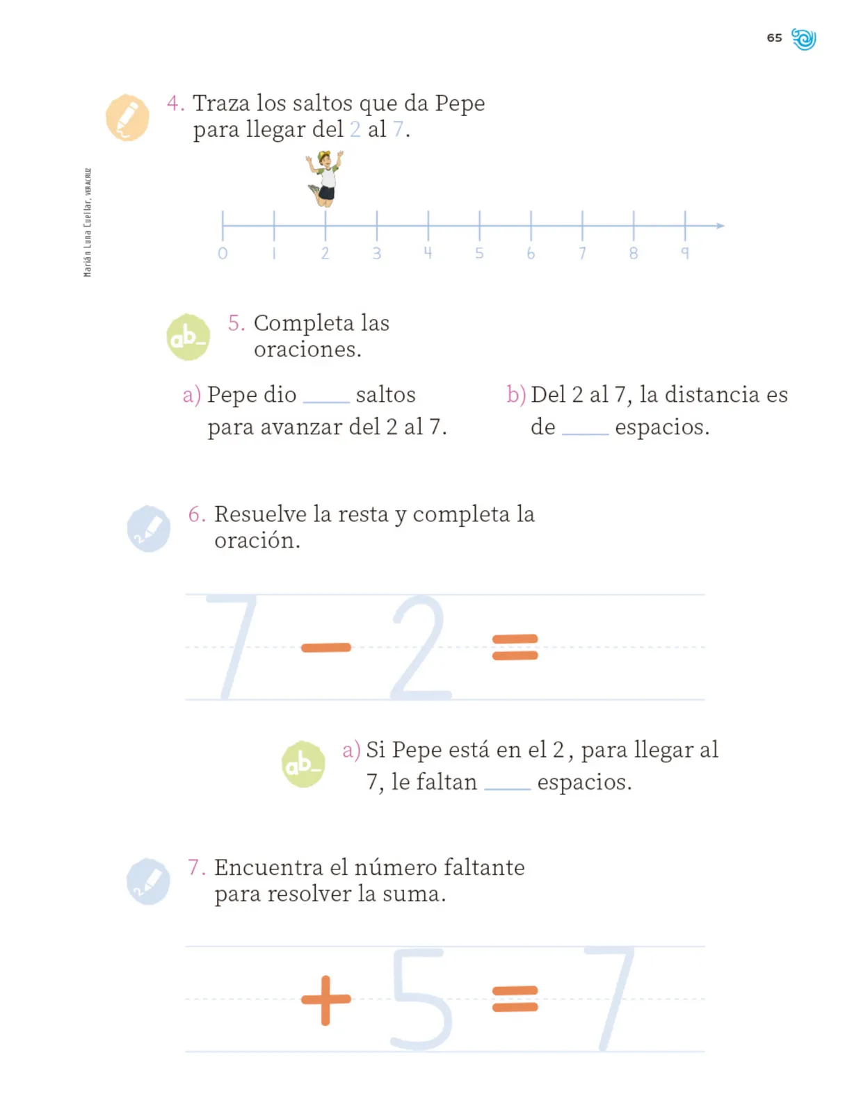 Página 66 de Múltiples lenguajes. Trazos y números.   Libro de Educación Primaria Grado 1°  Ciclo Escolar 2025 - 2026
