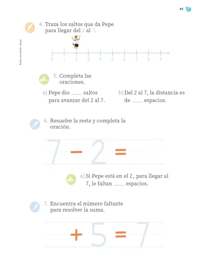 Página 66 de Múltiples lenguajes. Trazos y números. Libro de Educación Primaria Grado 1° Ciclo Escolar 2025 - 2026