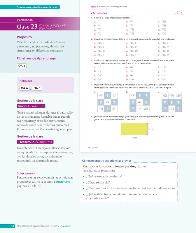 Página 60 de Matemática – Octavo Básico | Texto del Estudiante MINEDUC – Descargar PDF · 2024