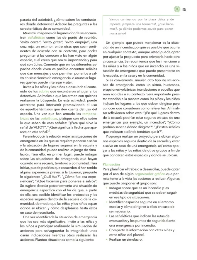 Página 106 de Modalidades de trabajo para la acción transformadora y el codiseño Libro de Educación Preescolar Grado 1°, 2°, 3° Ciclo Escolar 2025 - 2026