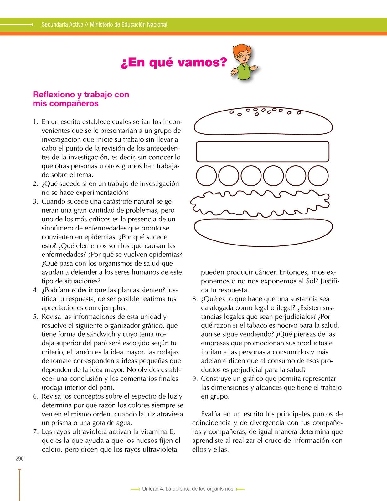 Página 296 de Ciencias Naturales 8° · Secundaria Activa