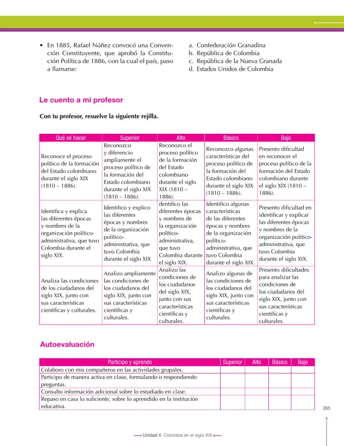 Página 265 de Ciencias Sociales 8° · Secundaria Activa