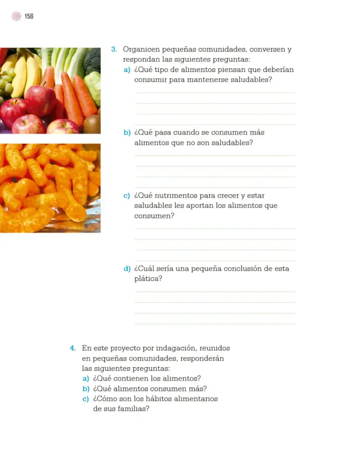 Página 159 de Proyectos de Aula. Libro de Educación Primaria Grado 4° Ciclo Escolar 2025 - 2026
