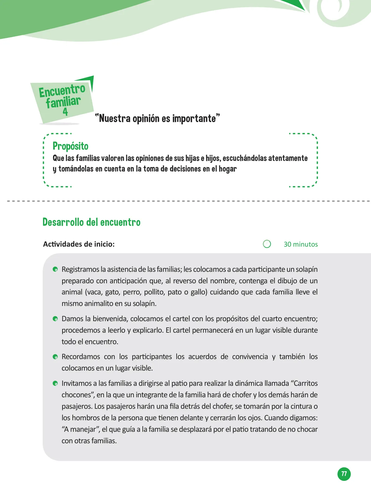 Miniatura página 79 de Guía para el trabajo docente con las familias del ciclo V de Primaria · 2016
