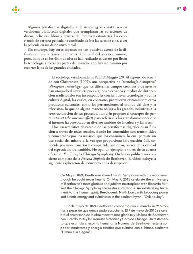 Página 188 de Colección Nanahuatzin. Lenguajes. Libro de Educación Secundaria Grado 3° Ciclo Escolar 2025 - 2026