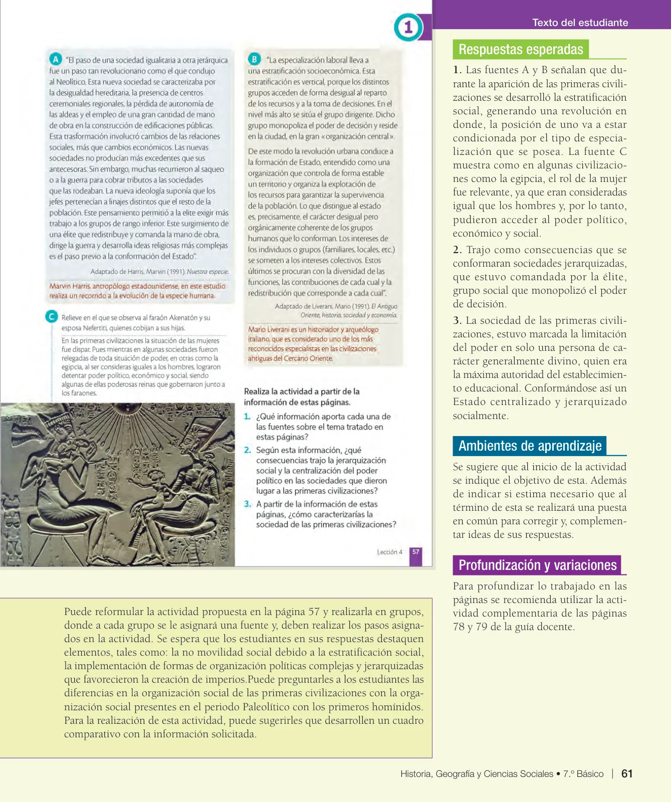 Miniatura página 62 de Historia, Geografía y Ciencias Sociales – Séptimo Básico | Texto del Estudiante MINEDUC – Descargar PDF · 2024