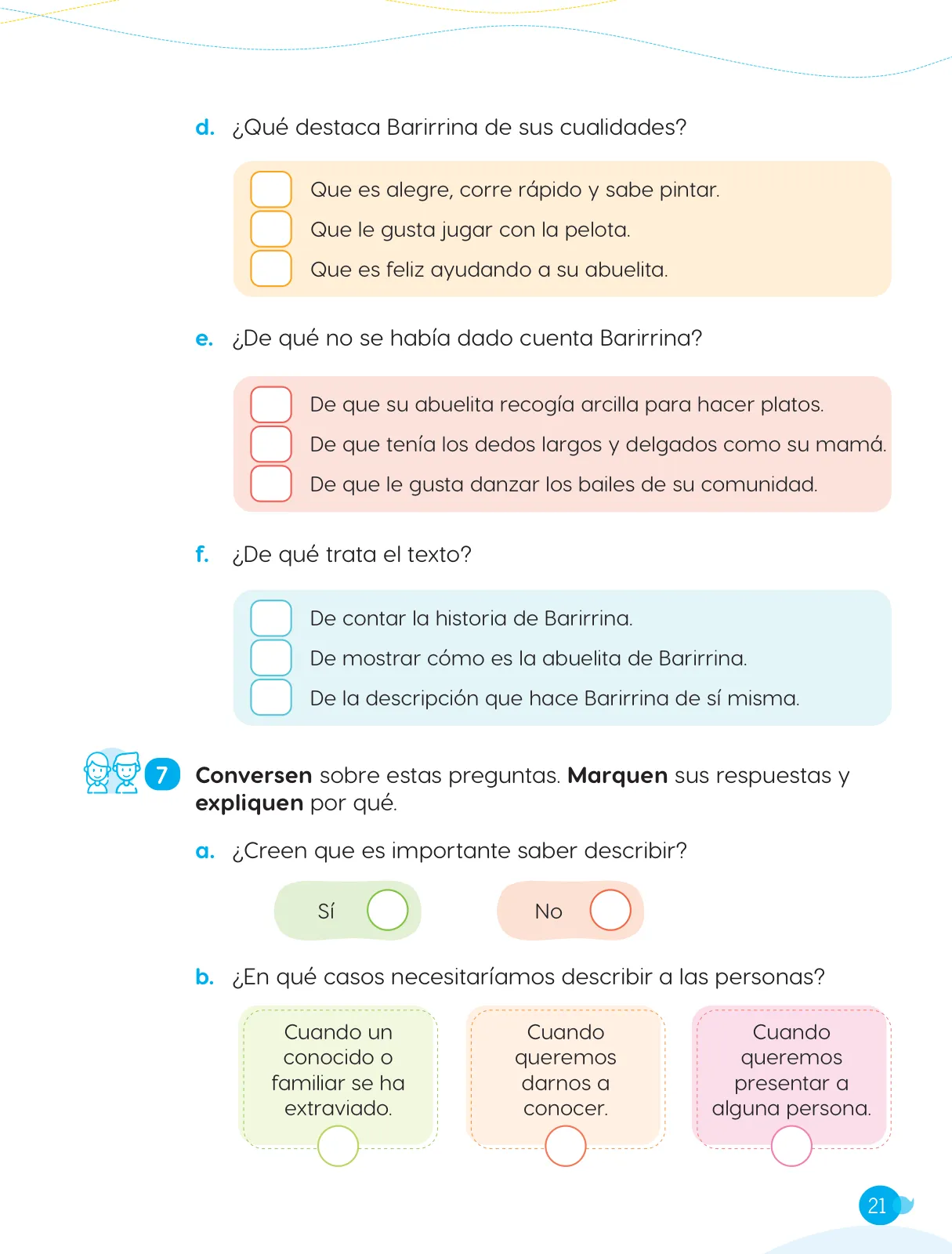 Miniatura página 23 de Cuadernillo de Comunicación 3, tercer grado de Primaria · 2023
