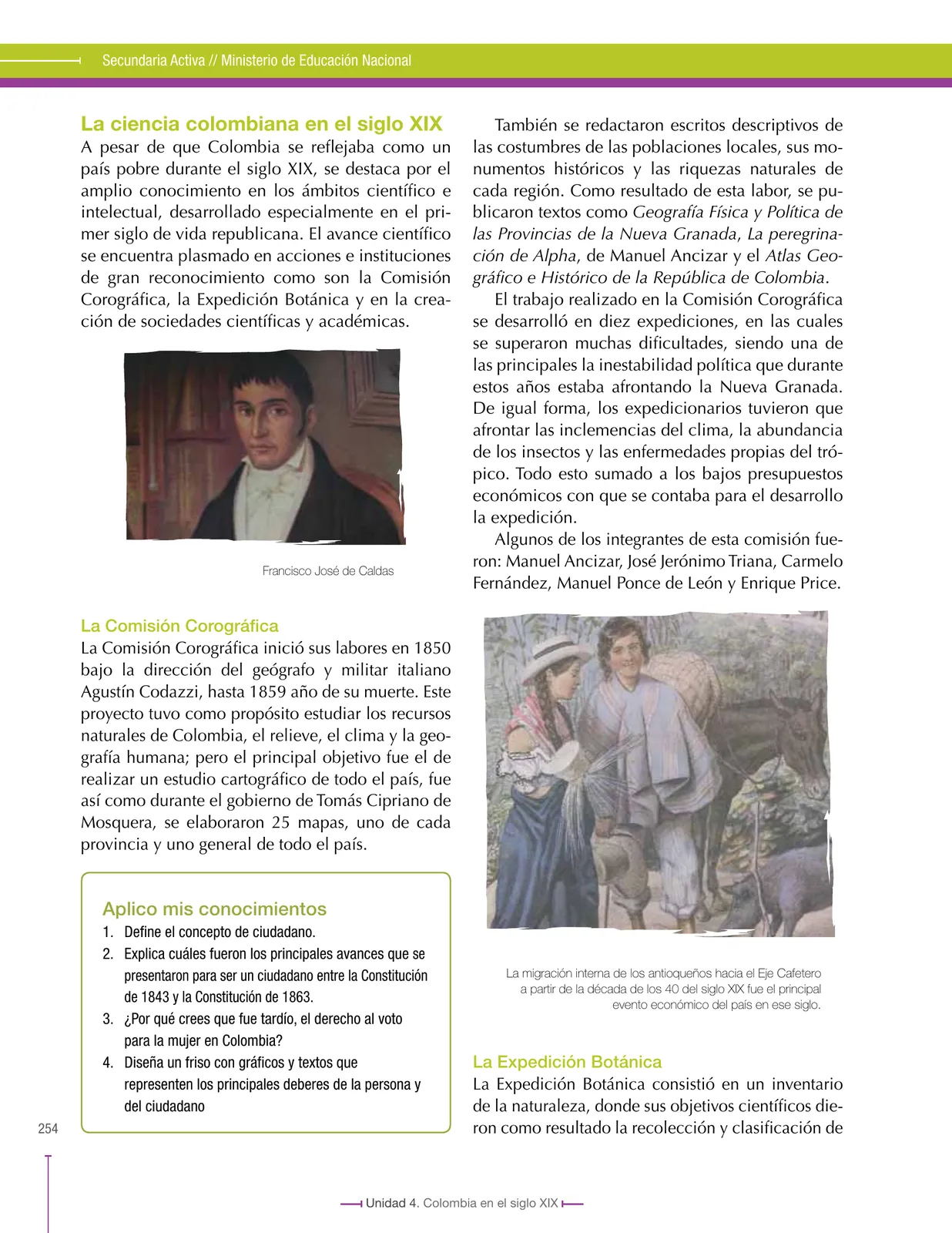 Página 254 de Ciencias Sociales 8° · Secundaria Activa