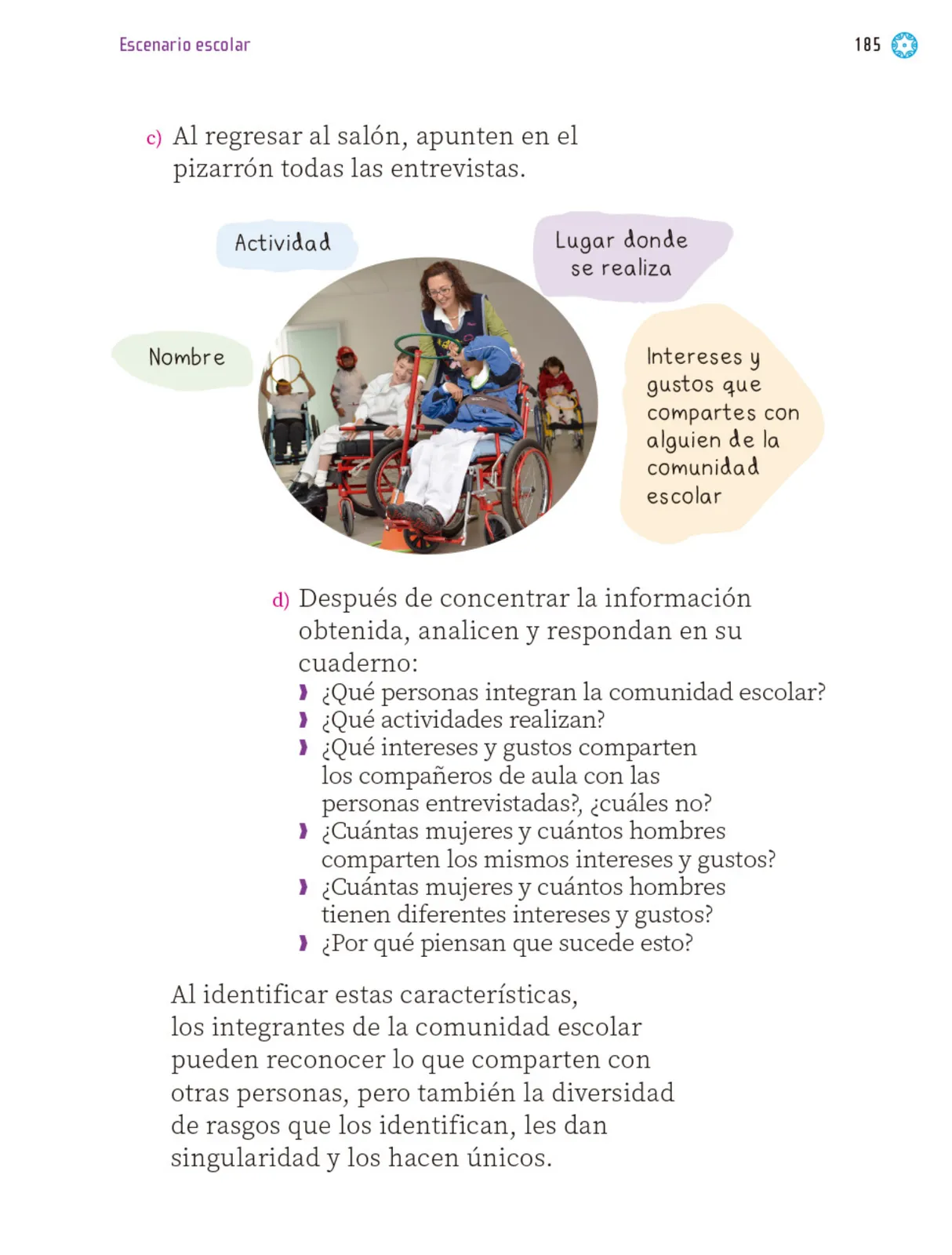 Miniatura página 186 de Proyectos Escolares.   Libro de Educación Primaria Grado 1°  Ciclo Escolar 2025 - 2026