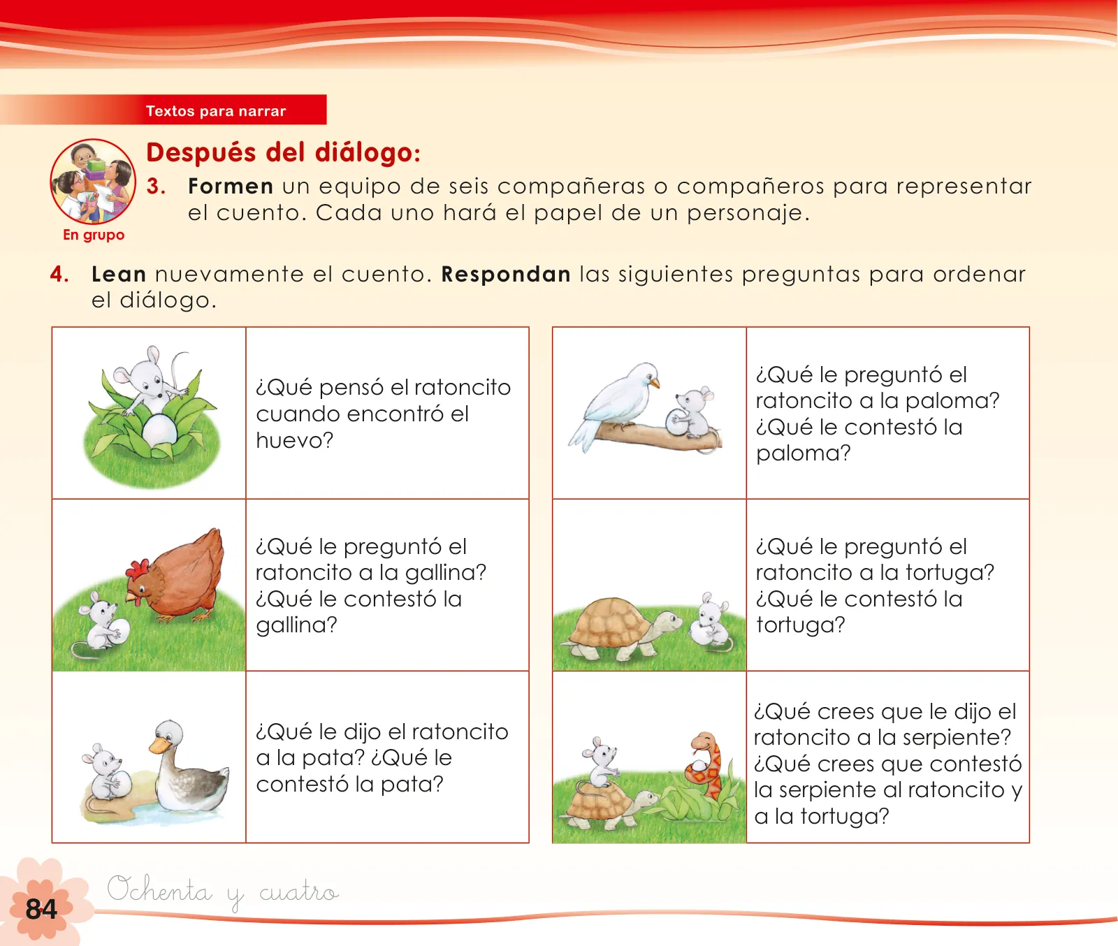 Miniatura página 86 de Comunicación 1 : cuaderno de trabajo para primer grado de Educación Primaria 2019 · 2019