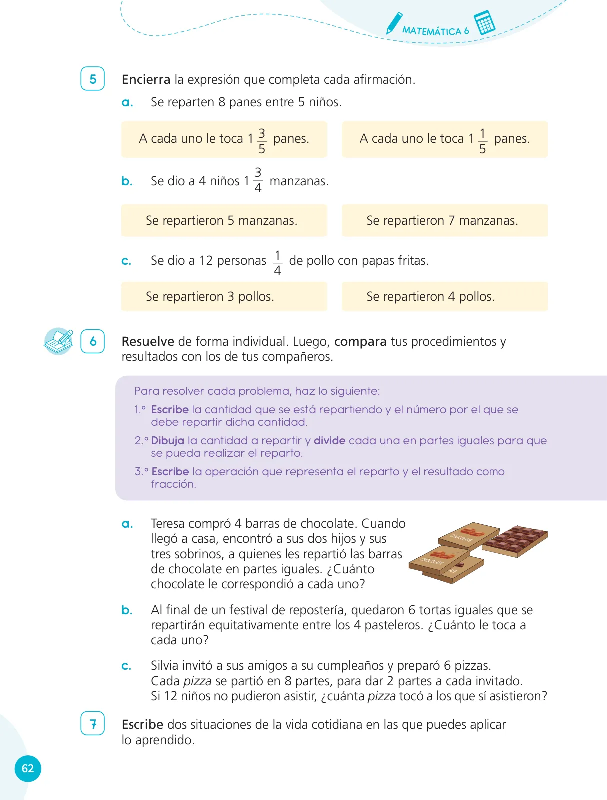 Miniatura página 64 de Cuadernillo de Matemática 6, sexto grado de Primaria ﻿ · 2023