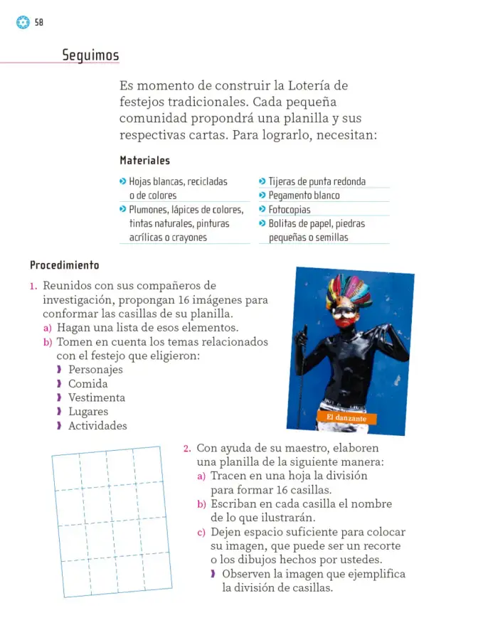 Página 59 de Proyectos Escolares. Libro de Educación Primaria Grado 1° Ciclo Escolar 2025 - 2026