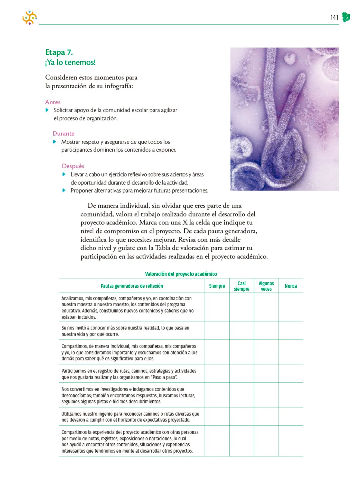 Miniatura página 142 de Colección Ximhai. Nuestro libro de Proyectos.  Tomo II.   Libro de Educación Telesecundaria Grado 1°  Ciclo Escolar 2025 - 2026