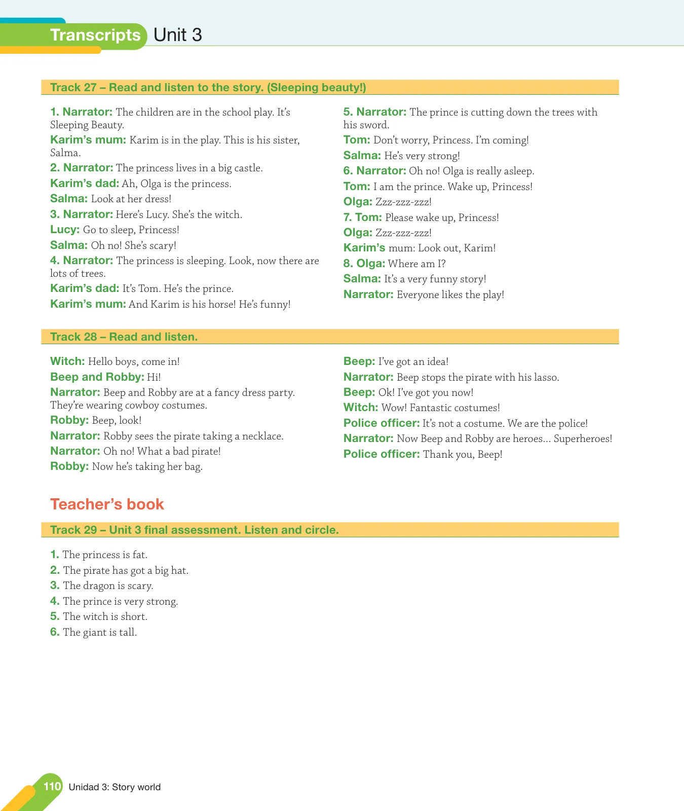 Página 112 de Inglés – Tercero Básico | Texto del Estudiante MINEDUC – Descargar PDF · 2024
