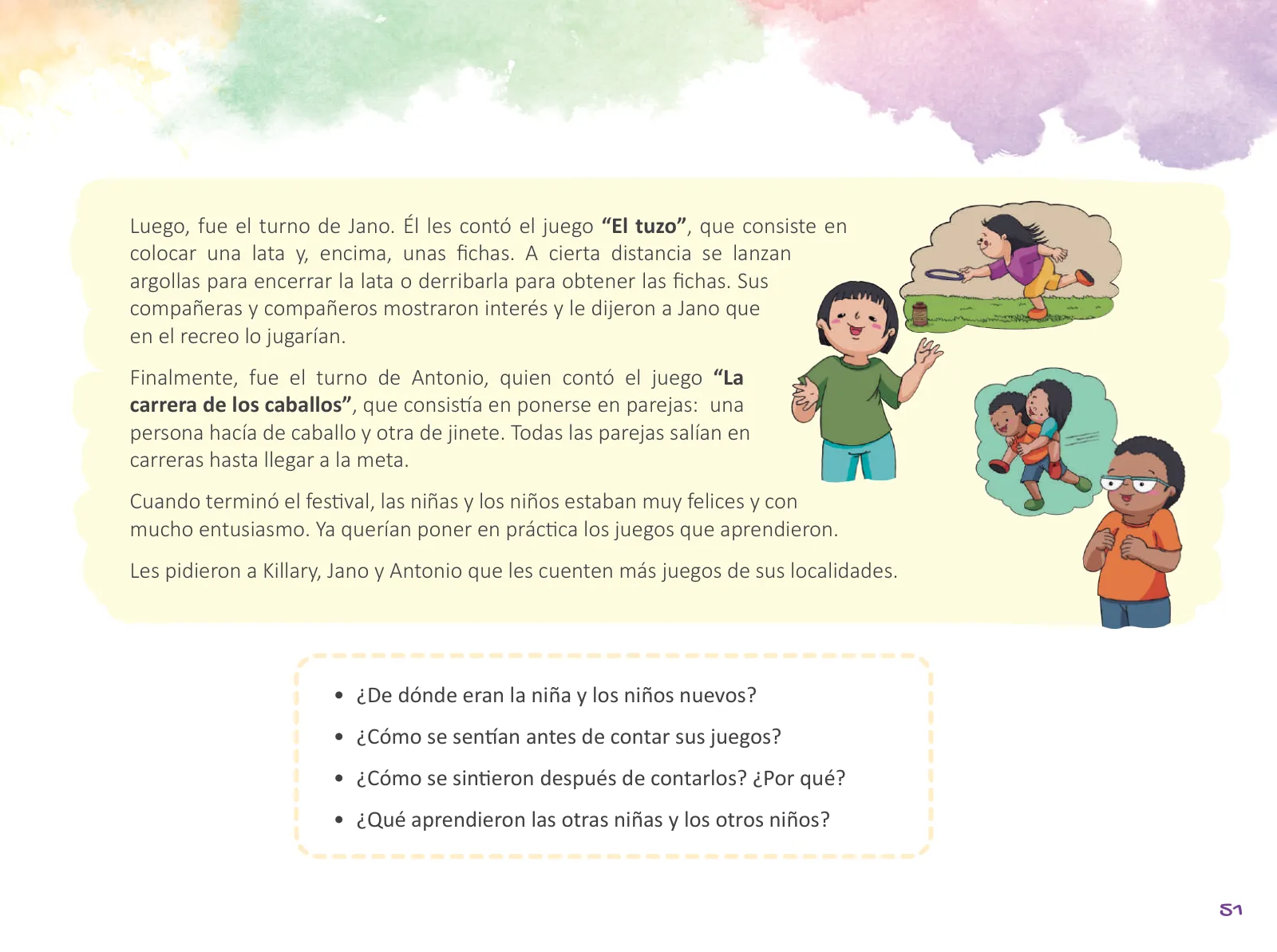 Miniatura página 53 de Cuadernillo de Tutoría Segundo Grado Educación Primaria 2019 · 2019