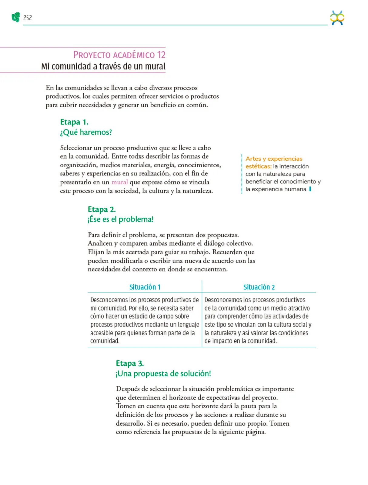 Miniatura página 253 de Colección Ximhai. Nuestro libro de Proyectos.  Tomo II.   Libro de Educación Telesecundaria Grado 1°  Ciclo Escolar 2025 - 2026