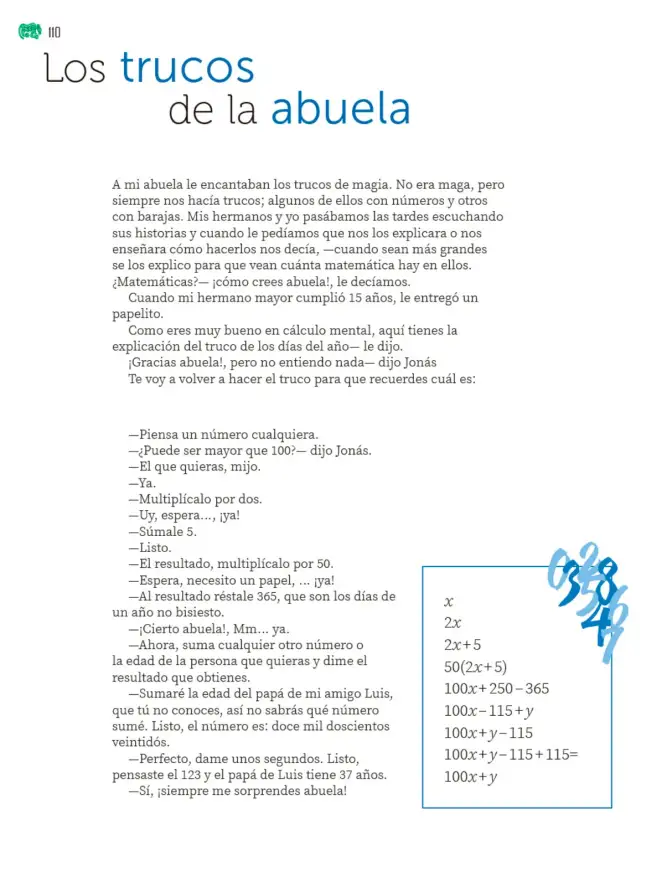 Página 111 de Colección Sk´asolil. Múltiples lenguajes. Libro de Educación Telesecundaria Grado 2° Ciclo Escolar 2025 - 2026
