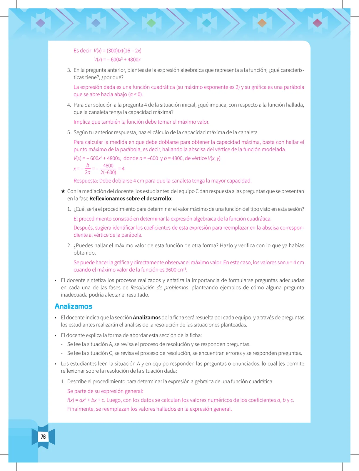 Miniatura página 78 de Resolvamos problemas 5 : manual para el docente 2018 · 2018
