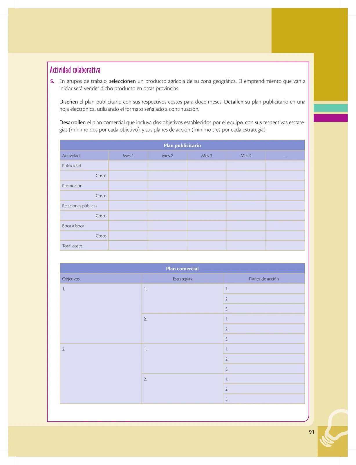 Página 91 de Emprendimiento Y Gestion · 3ro BGU · 2019