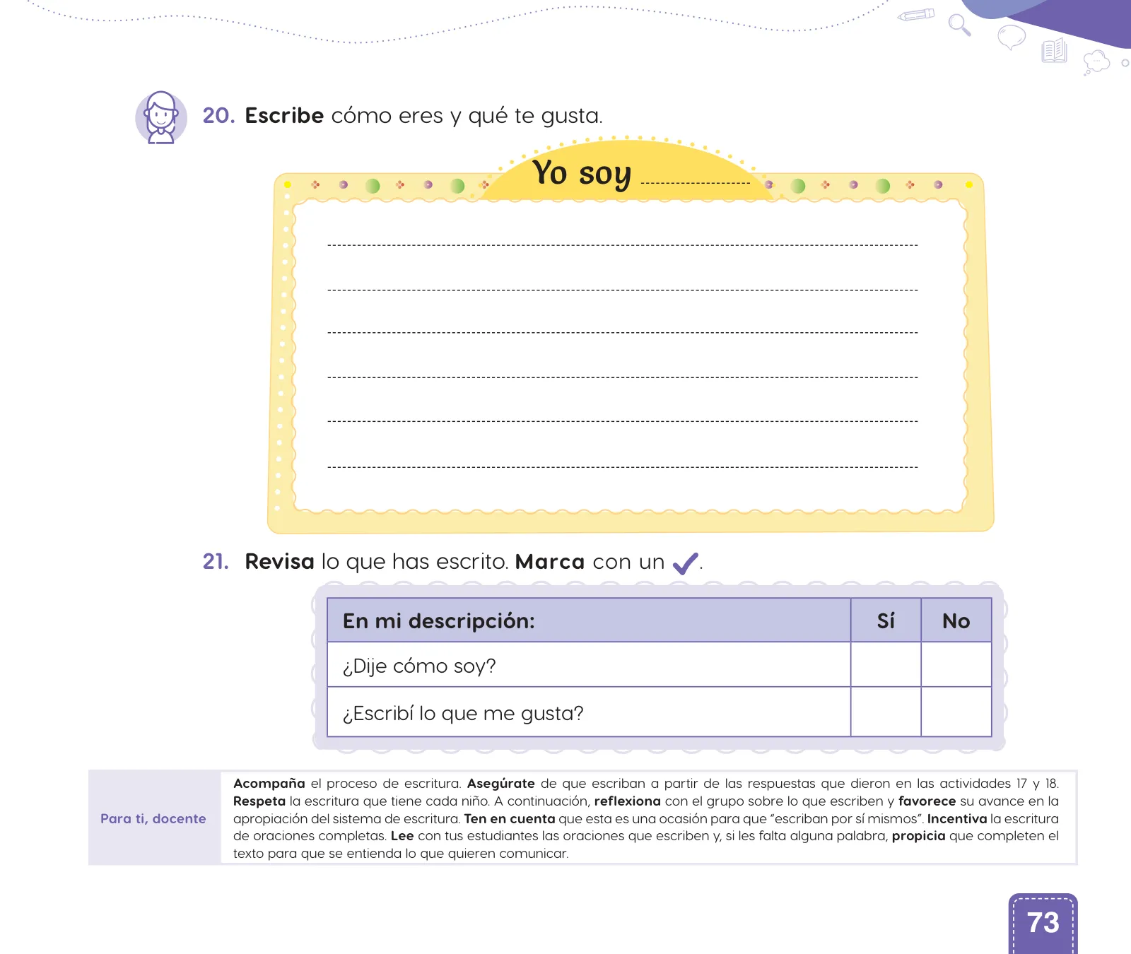 Página 75 de Cuadernillo de Comunicación 1. Primer grado de Primaria · 2024