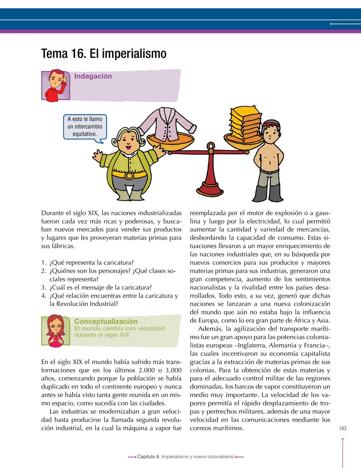 Página 183 de Ciencias Sociales 8° · Secundaria Activa