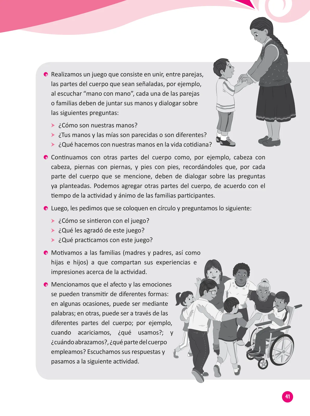 Miniatura página 43 de Guía para el trabajo docente con las familias del ciclo III de Primaria · 2016