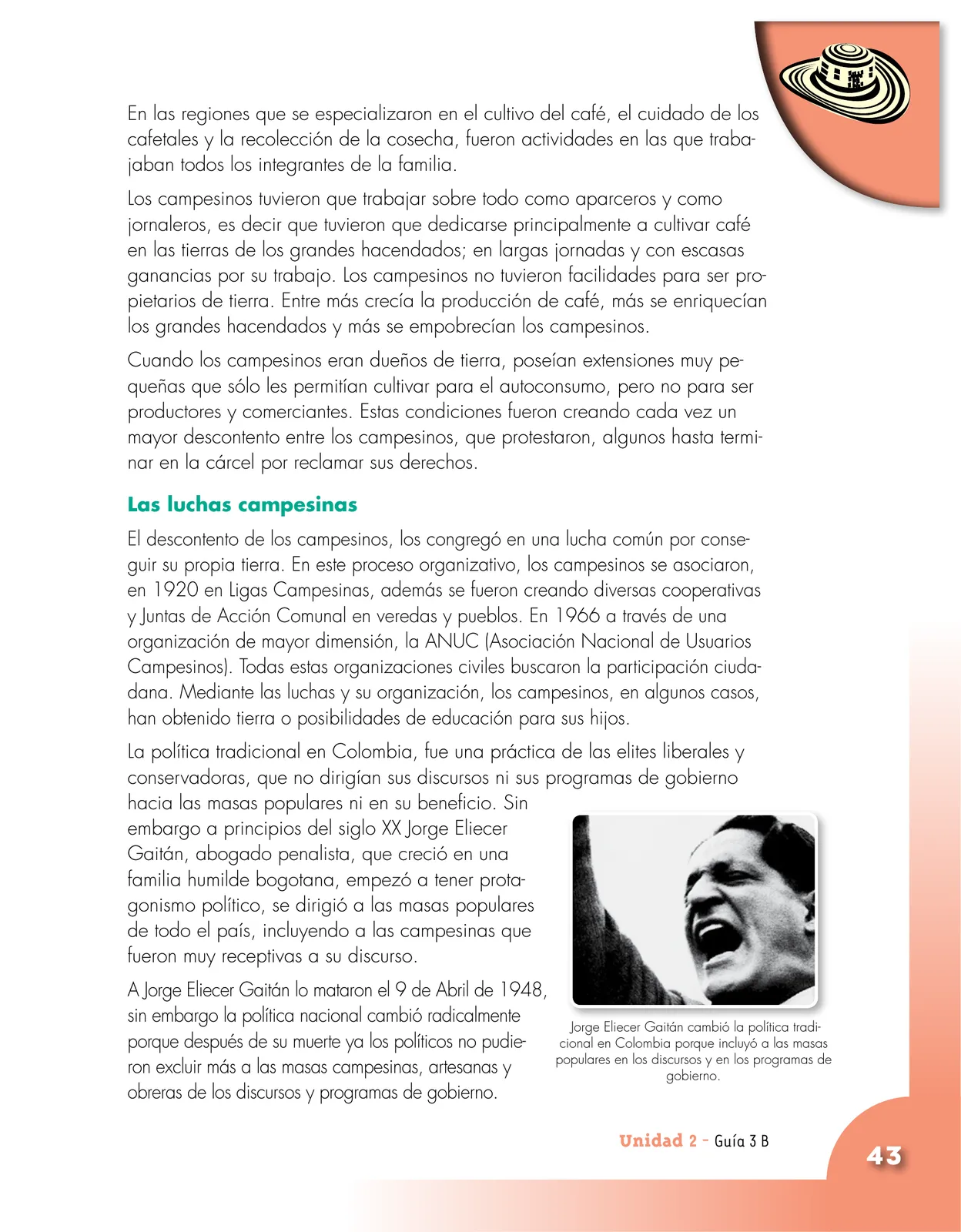 Miniatura página 43 de Ciencias Sociales 5° · Cartilla 01