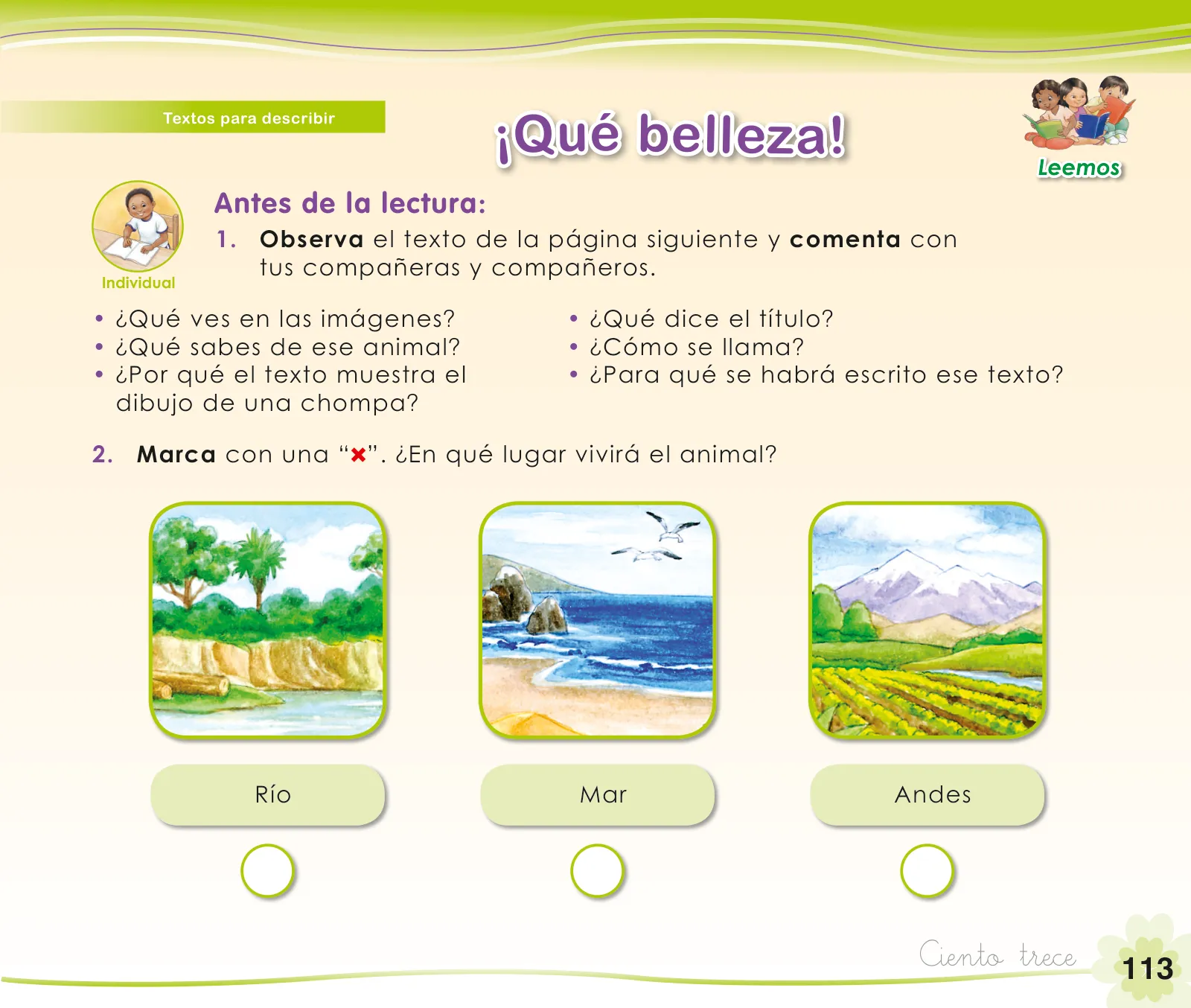 Página 115 de Comunicación 1 : cuaderno de trabajo para primer grado de Educación Primaria 2019 · 2019